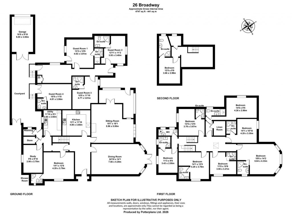 Floorplans For Sandown, Isle Of Wight