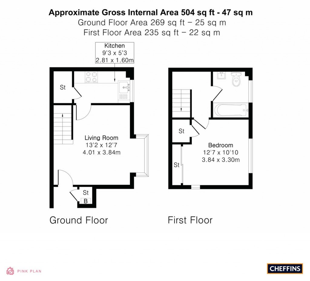 Floorplans For Blackthorn Close, Cambridge