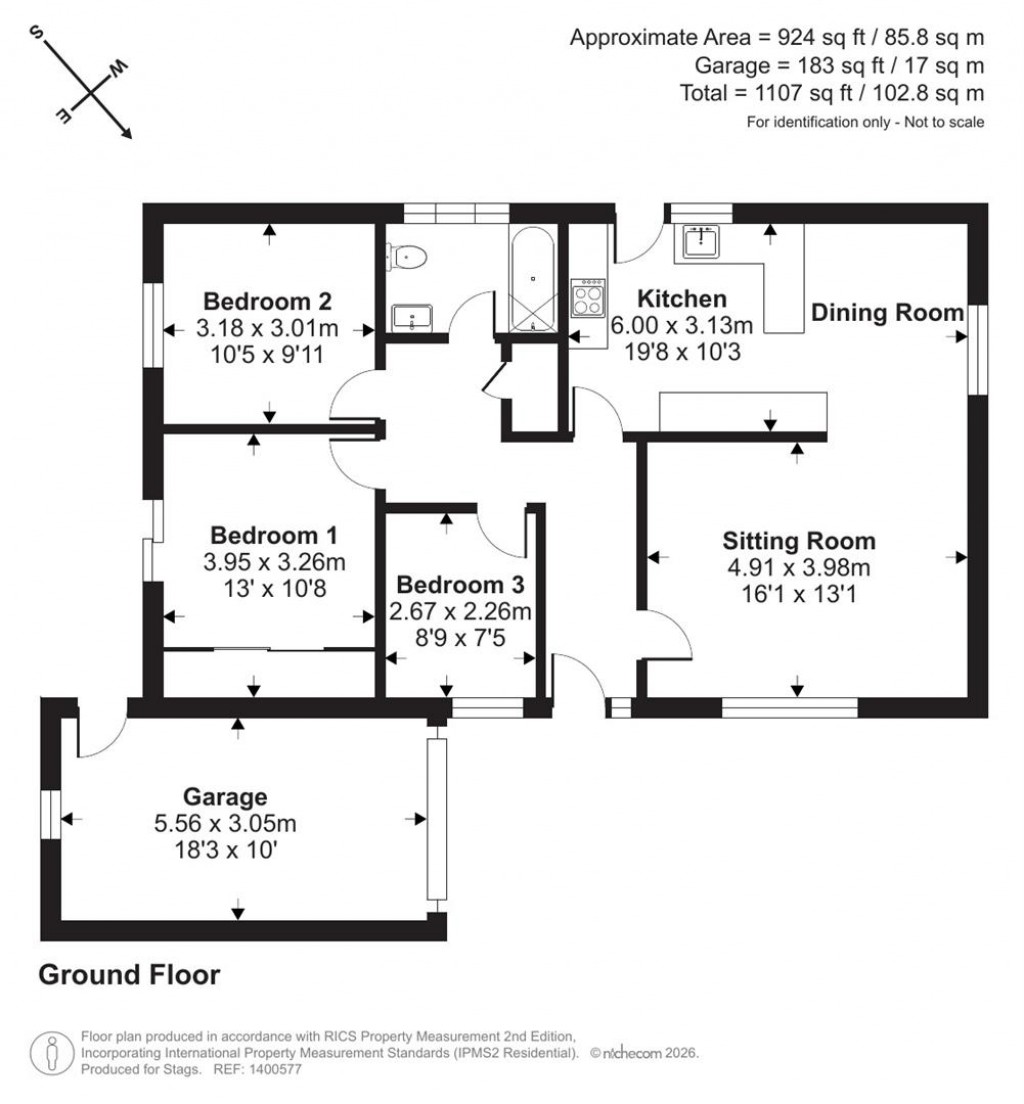 Floorplans For Roseland Crescent, Tregony, Truro