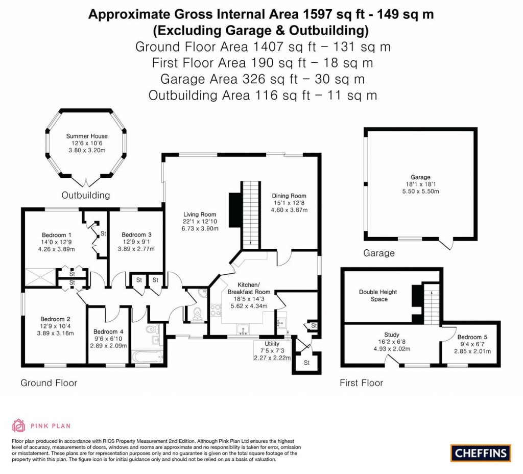Floorplans For Church Lane, Abington, Cambridge