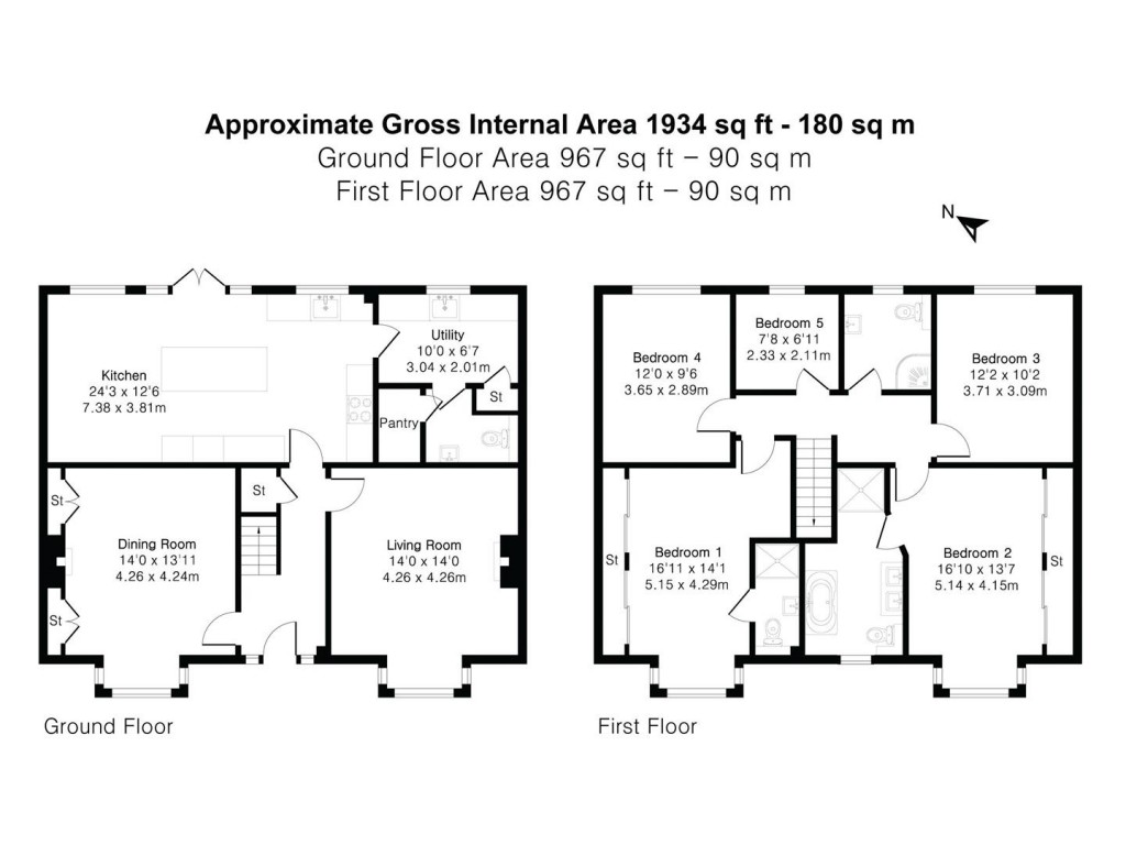 Floorplans For London Road, Great Chesterford, Saffron Walden