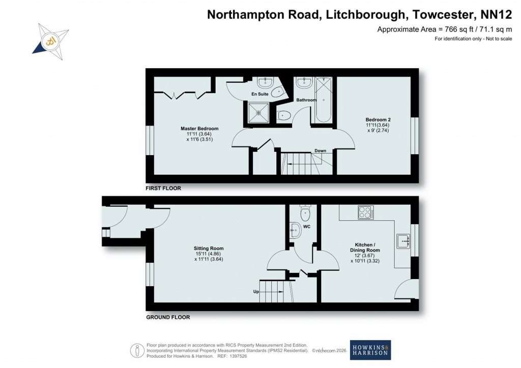 Floorplans For Northampton Road, Litchborough, NN12