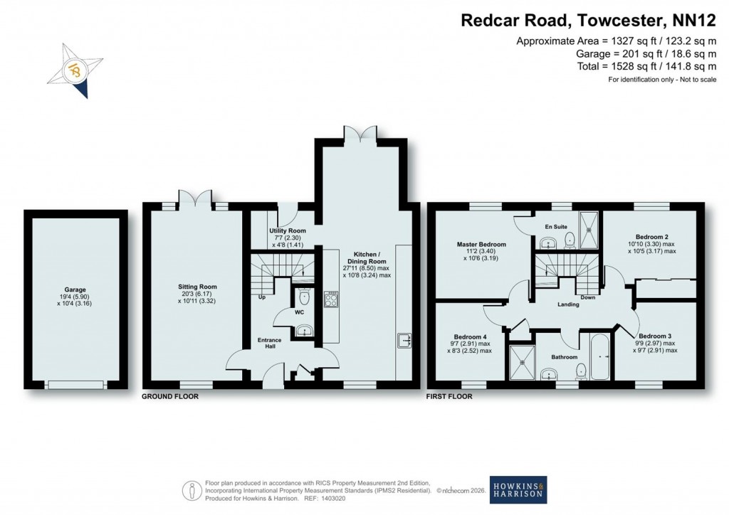 Floorplans For Redcar Road, Towcester, NN12