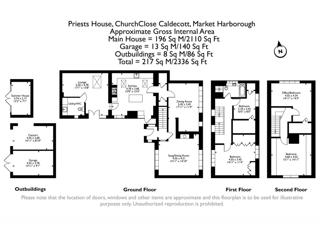 Floorplans For Church Close, Caldecott, Rutland