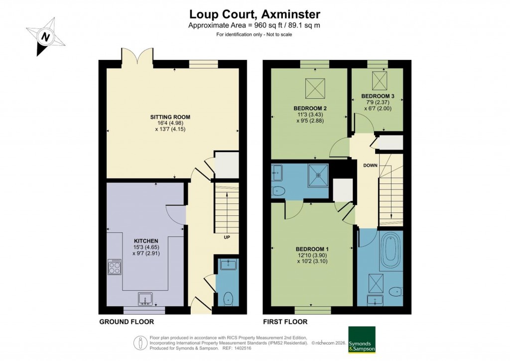 Floorplans For Loup Court, Axminster