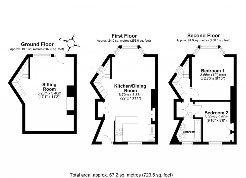 Floorplans For Above Town, Dartmouth