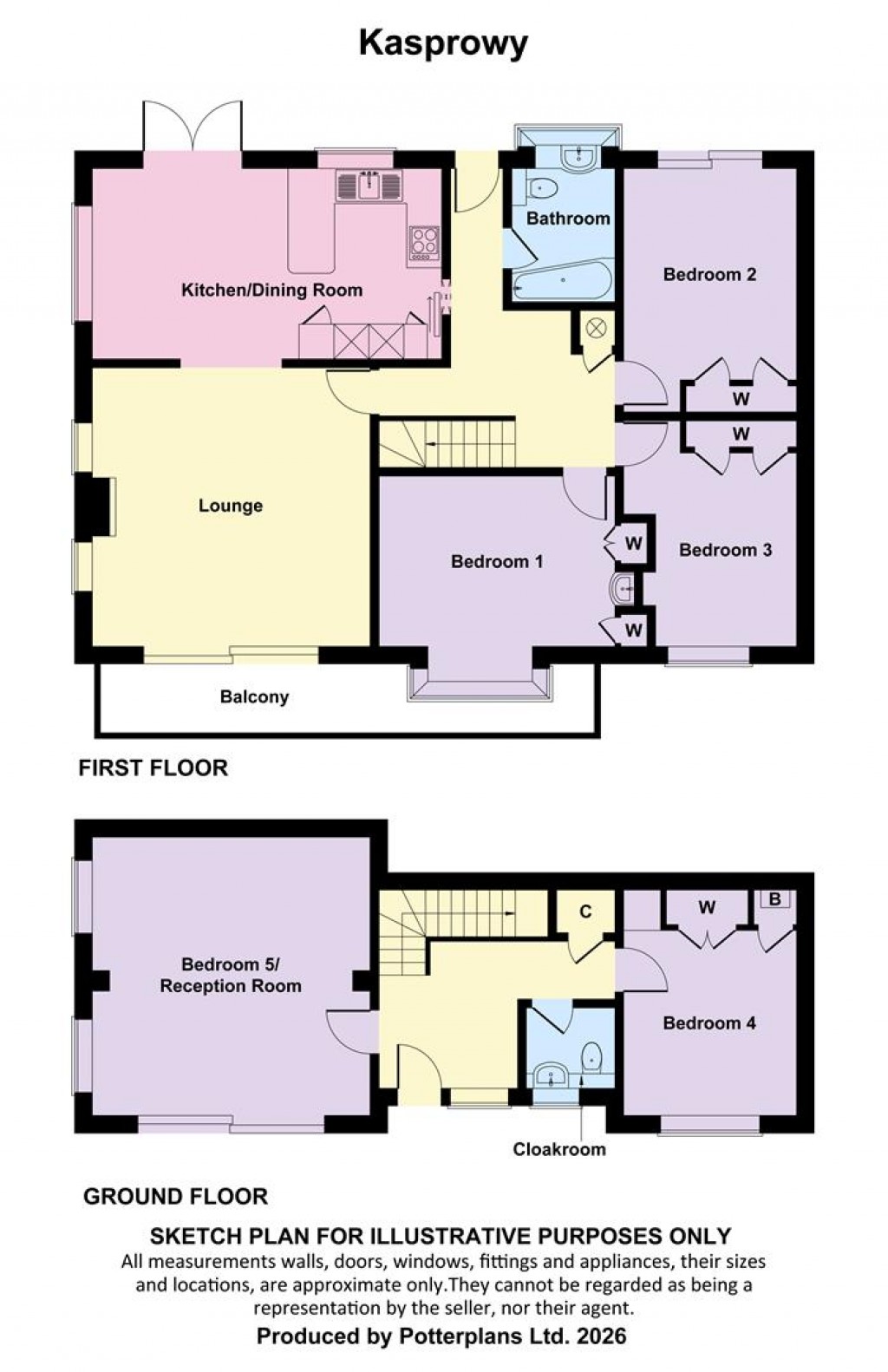 Floorplans For Totland Bay, Isle of Wight