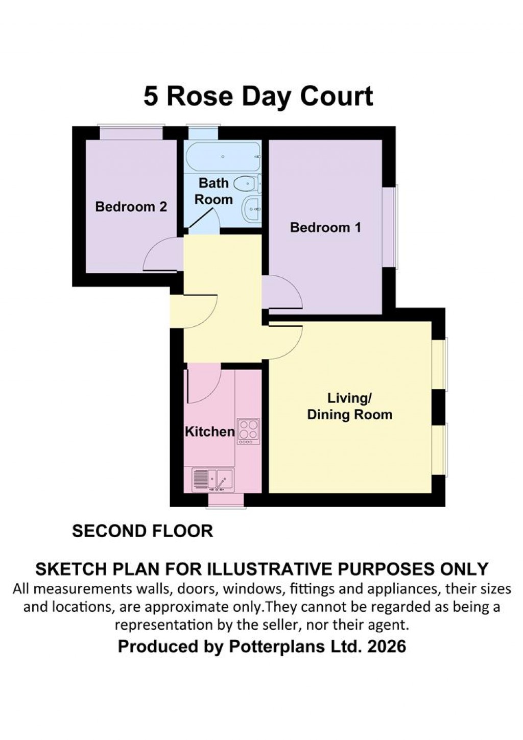 Floorplans For Freshwater,Isle of Wight