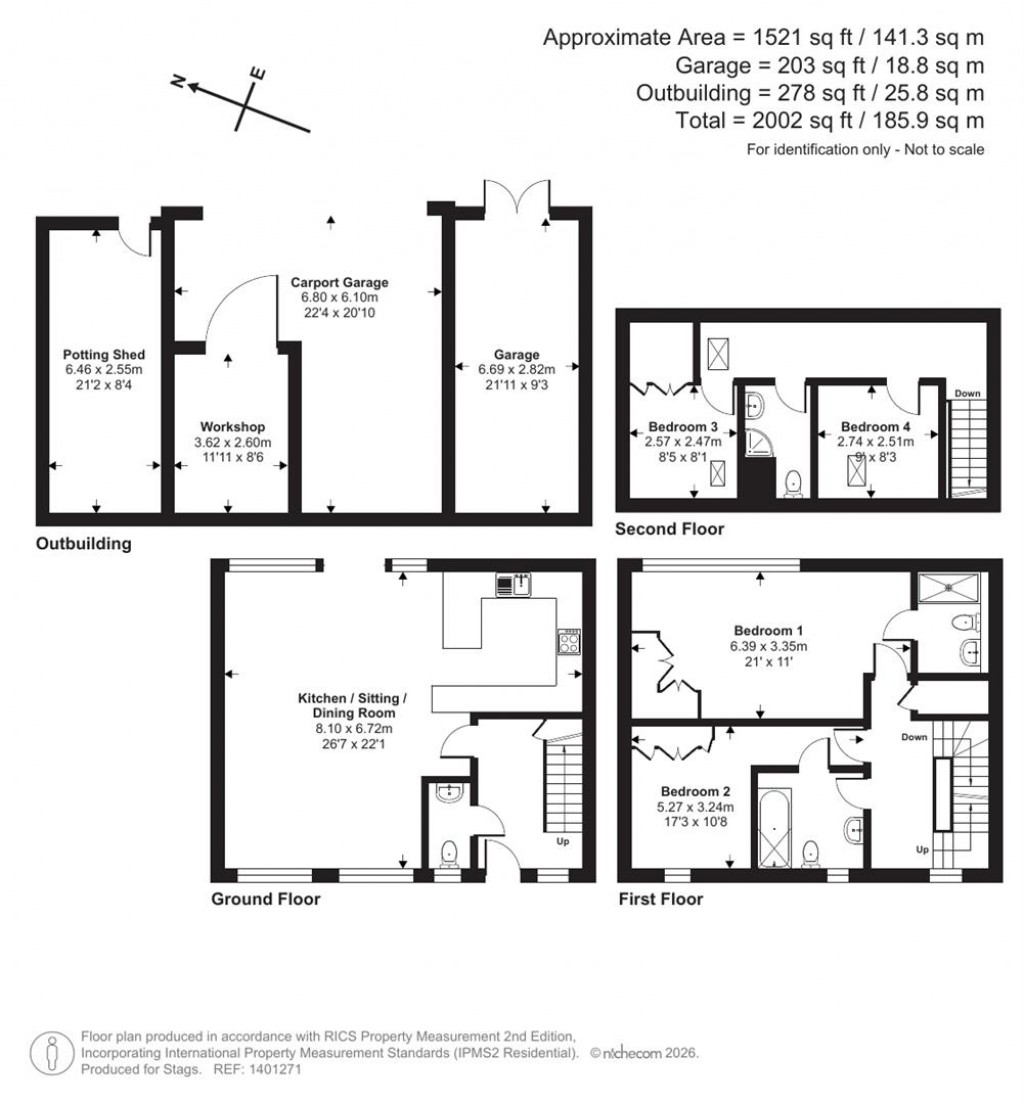 Floorplans For Yeabridge Court, Yeabridge, South Petherton