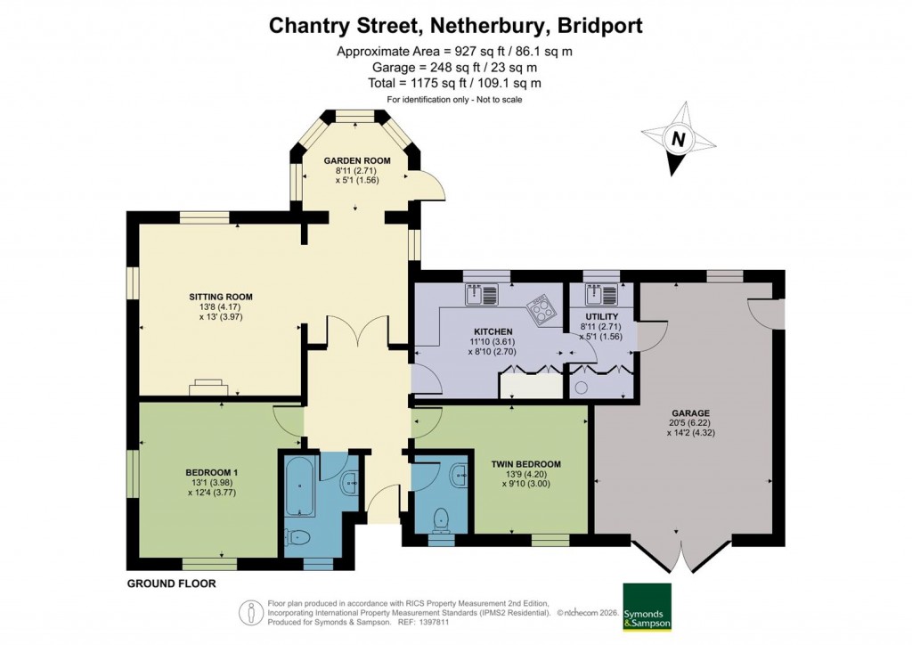 Floorplans For Chantry Street, Netherbury, Bridport