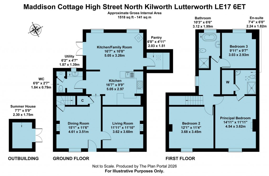 Floorplans For High Street, North Kilworth, Lutterworth, LE17