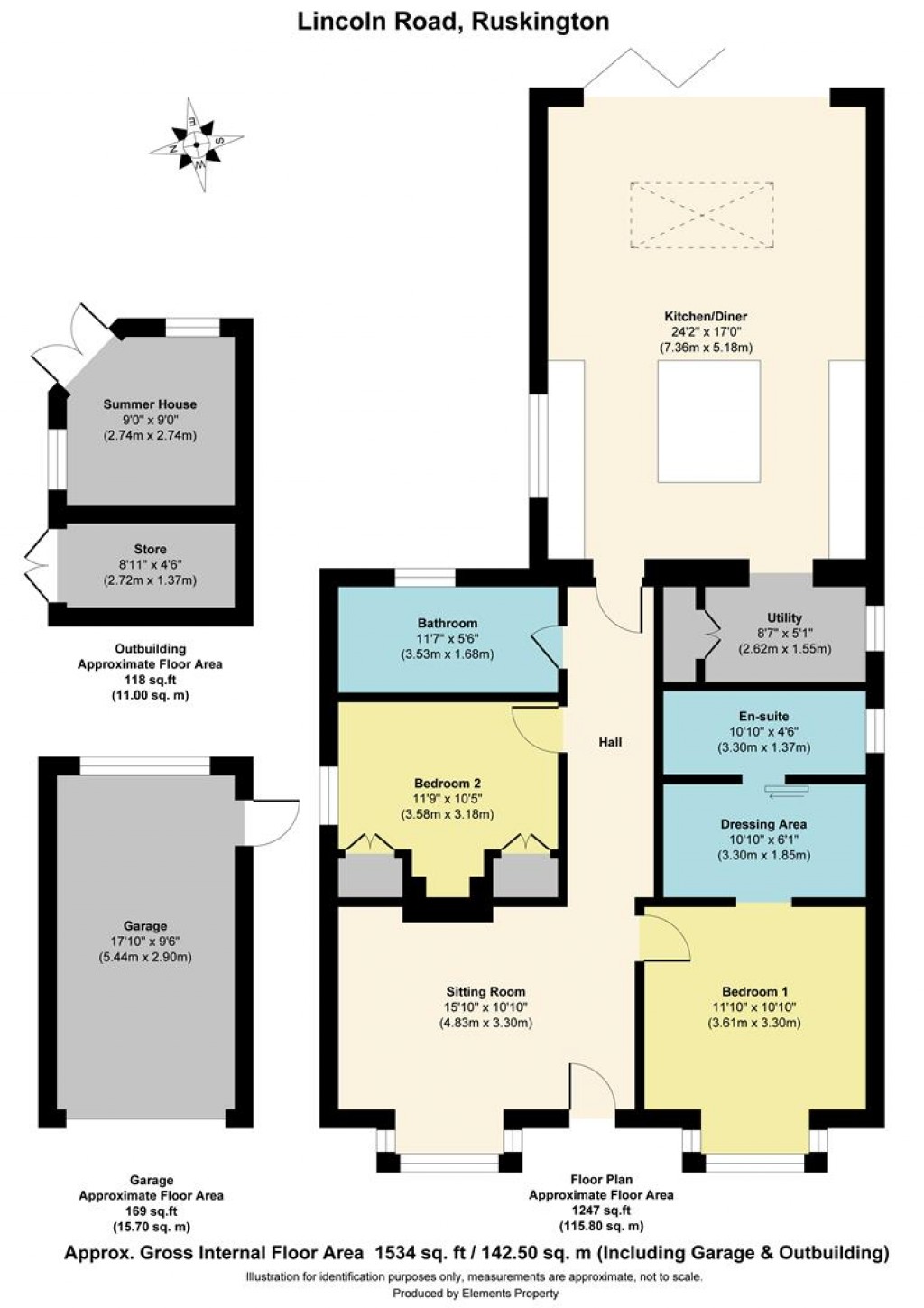 Floorplans For Lincoln Road, Ruskington, Sleaford