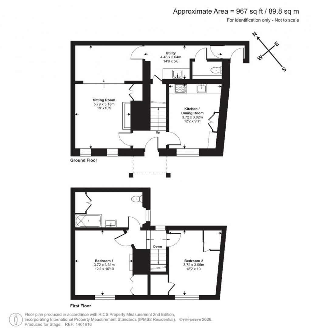 Floorplans For Lady Street, Dulverton