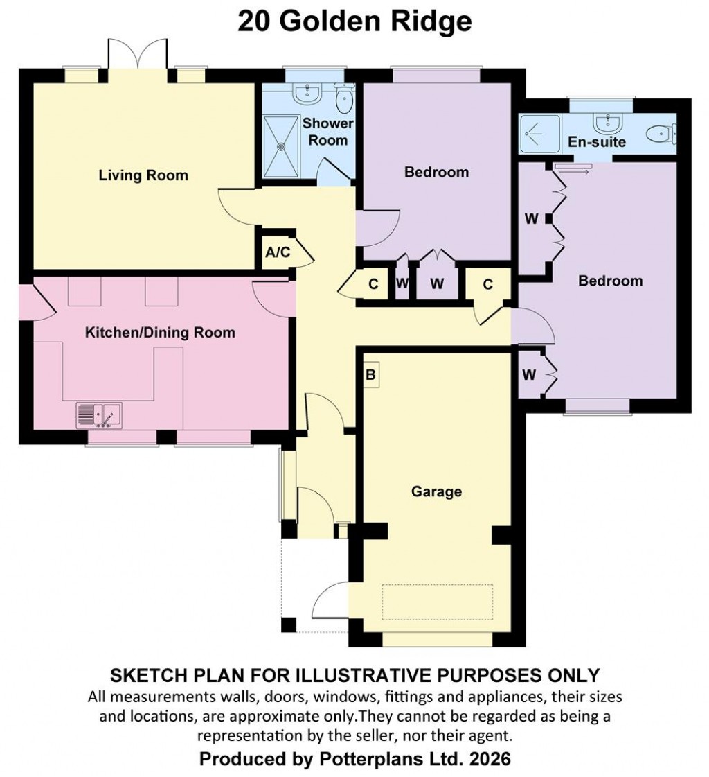 Floorplans For Freshwater, Isle of Wight
