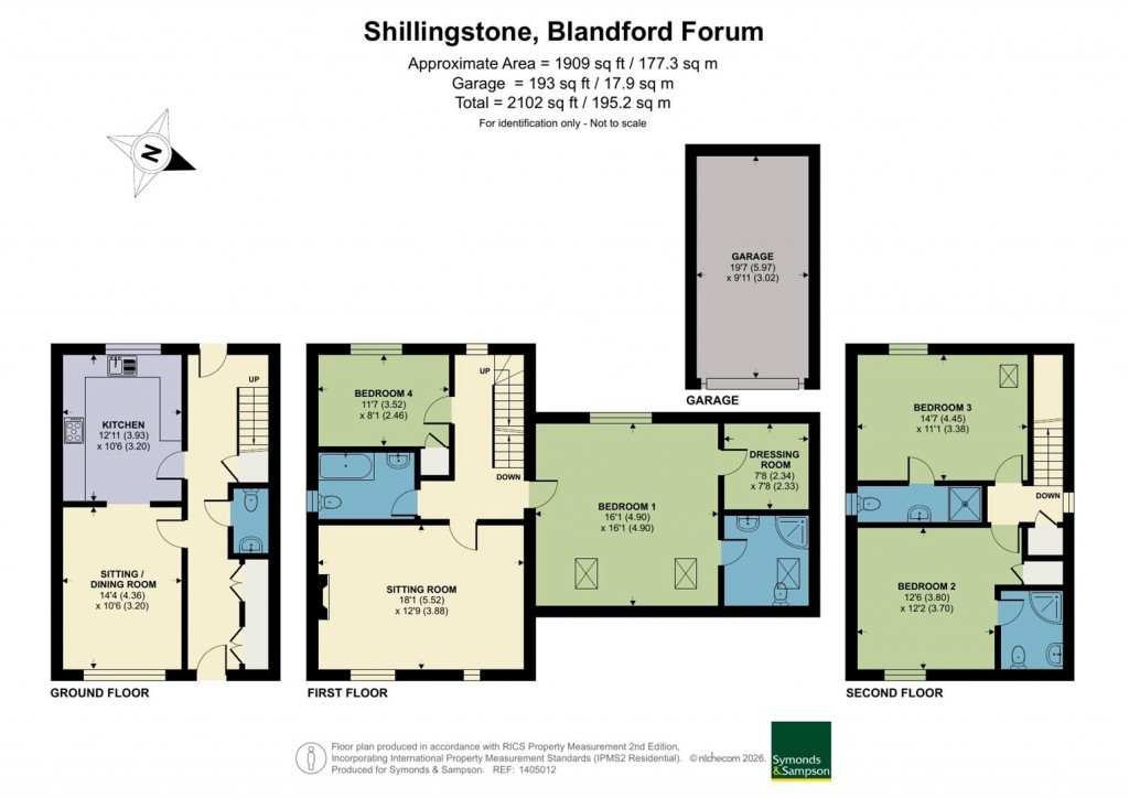 Floorplans For Augustan Avenue, Shillingstone, Blandford Forum