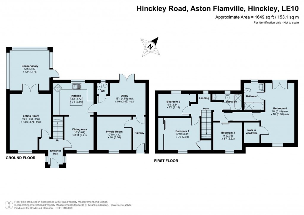 Floorplans For Hinckley Road, Aston Flamville, Hinckley, LE10
