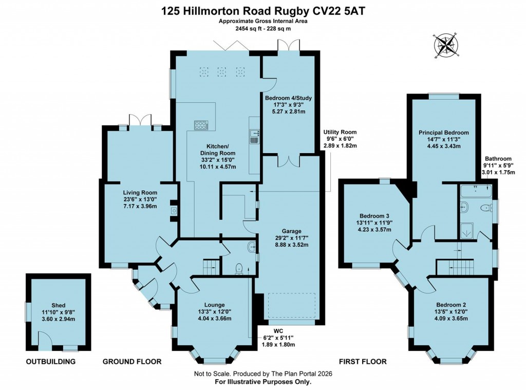 Floorplans For Hillmorton Road, Rugby, CV22