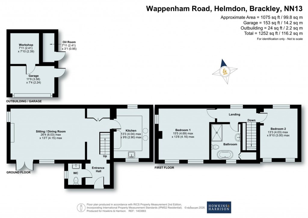 Floorplans For Wappenham Road, Helmdon, NN13