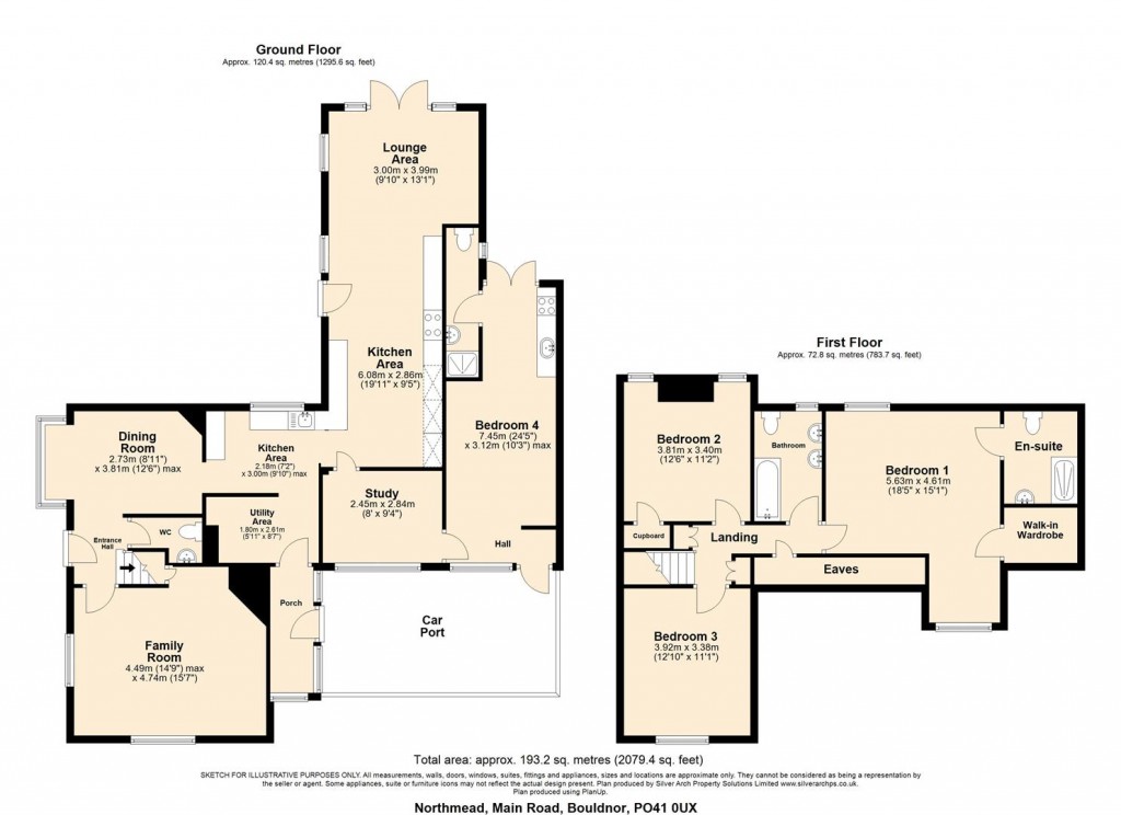 Floorplans For Yarmouth, Isle of Wight