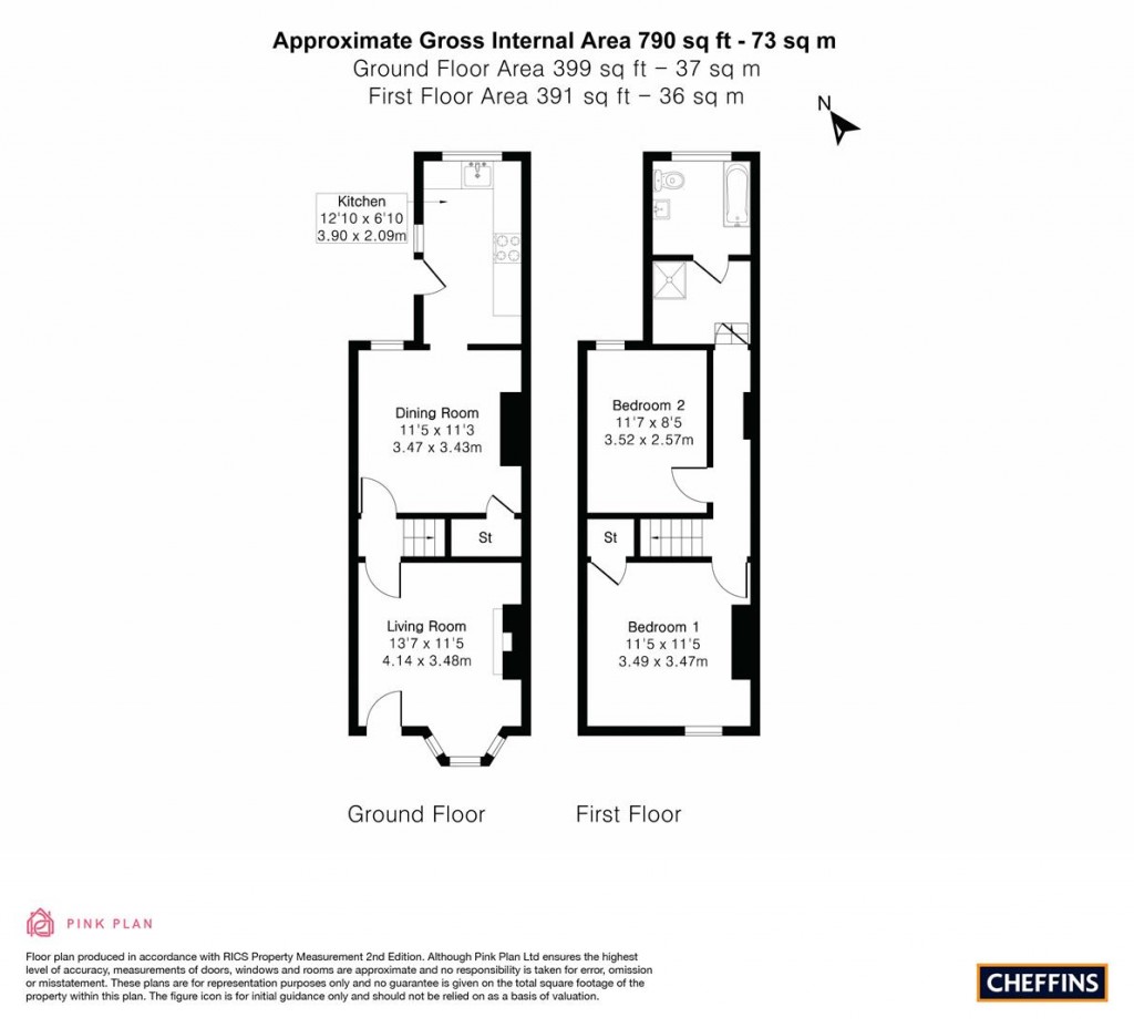 Floorplans For Deacons Lane, Ely