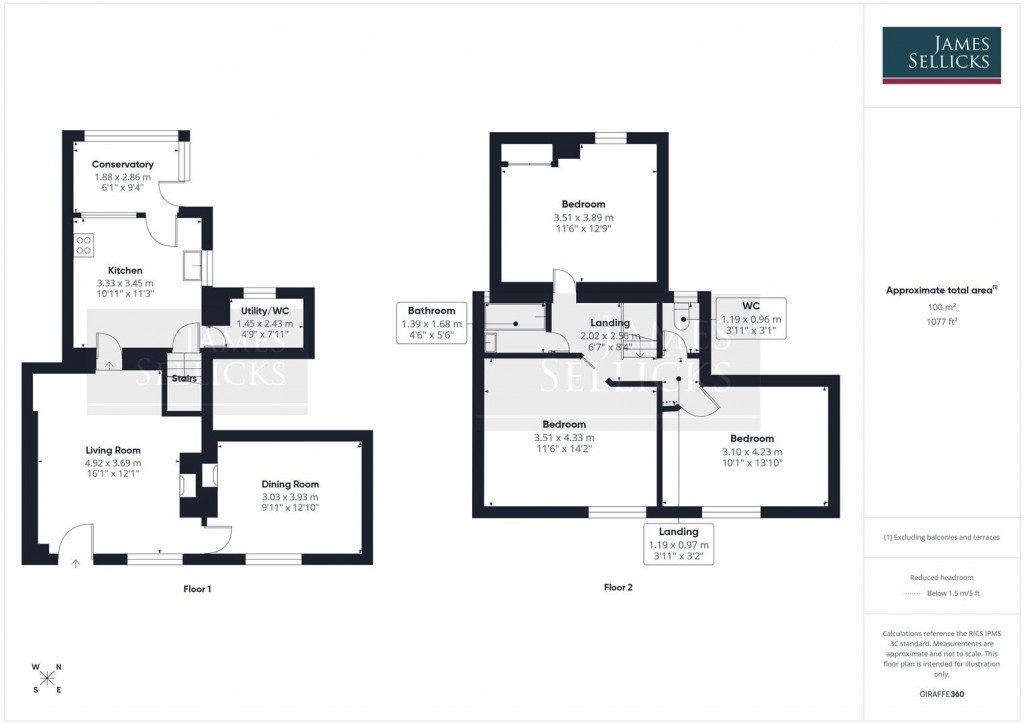 Floorplans For Market Place, Billesdon, Leicestershire