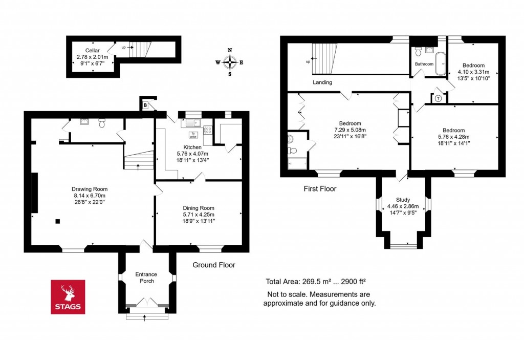 Floorplans For Catherston Leweston, Charmouth, Bridport