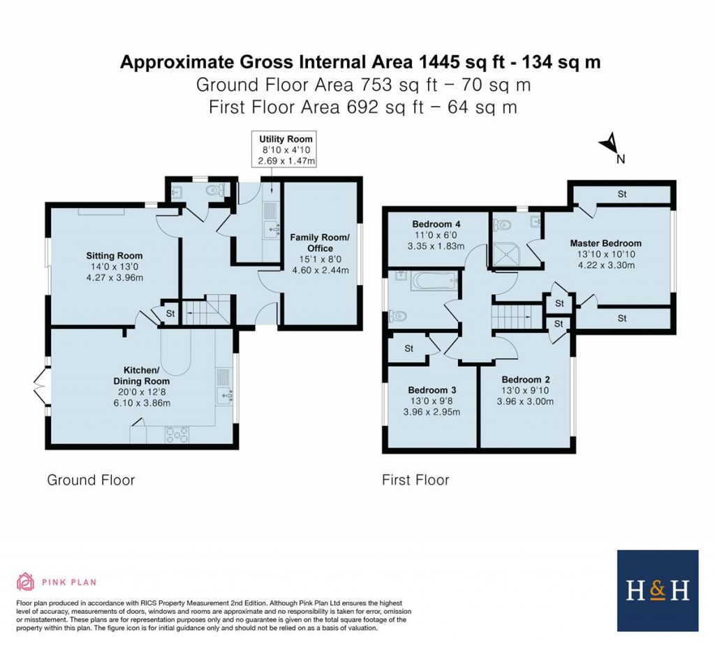 Floorplans For Long Row Close, Everdon, NN11