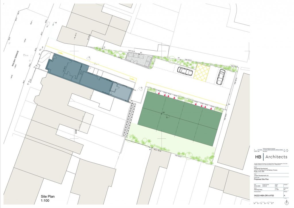 Floorplans For 150 Railway Terrace, Rugby
