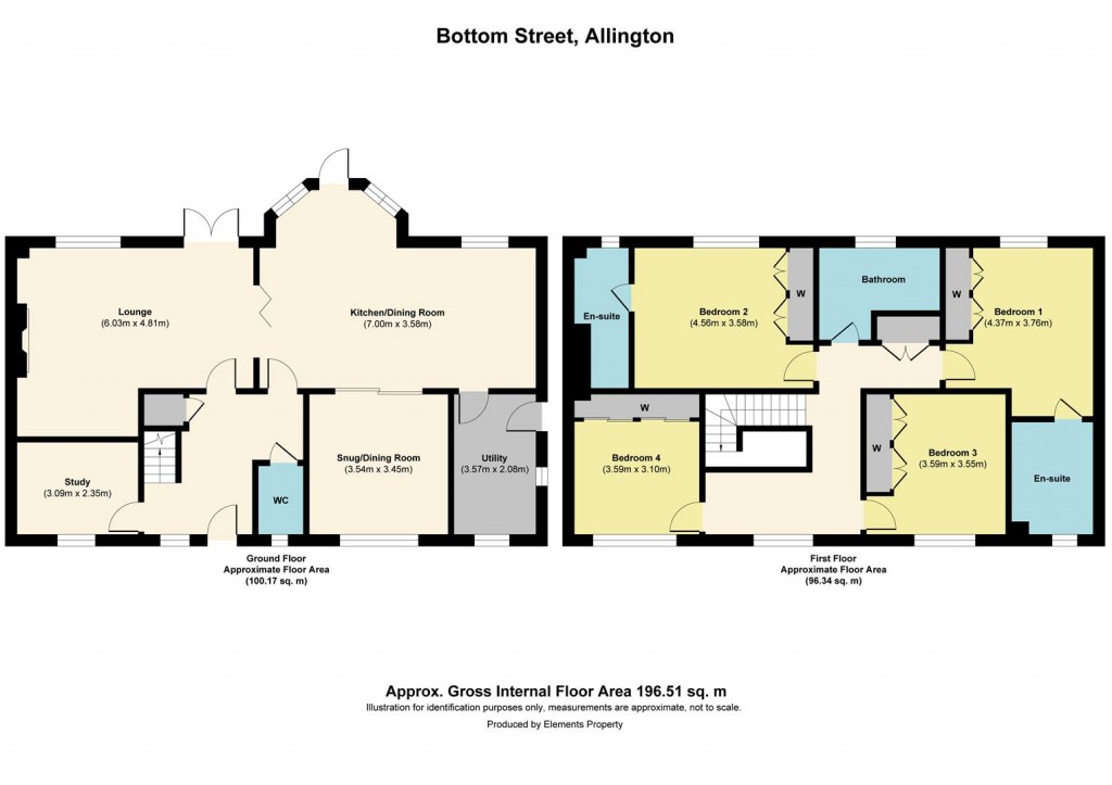 Floorplans For Bottom Street, Allington, Grantham
