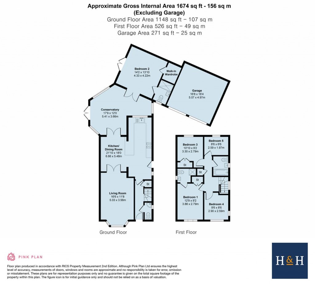 Floorplans For Elder Drive, Ashby Fields, Daventry, NN11