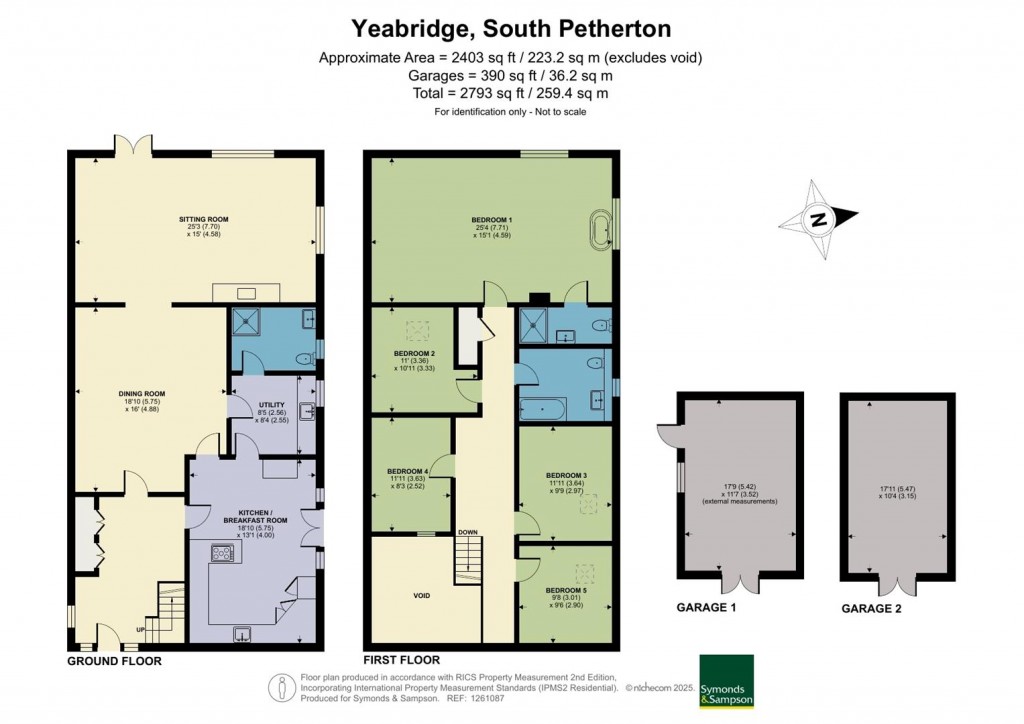 Floorplans For The Bartons, Yeabridge, South Petherton