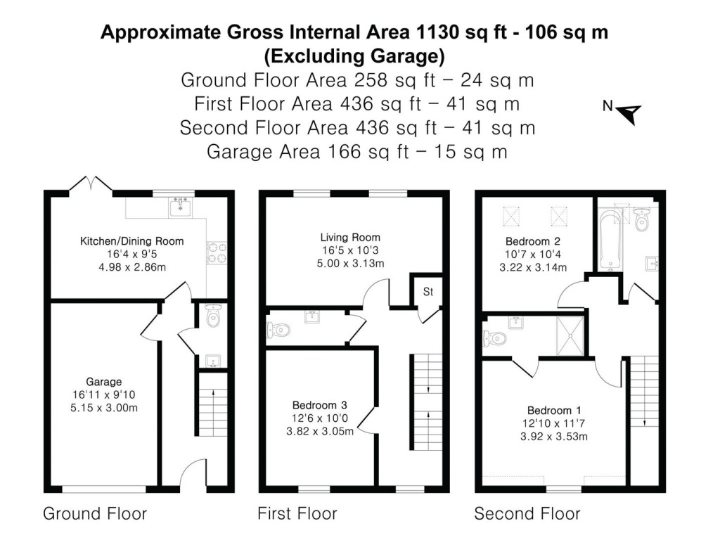 Floorplans For Lines Close, Soham, Ely
