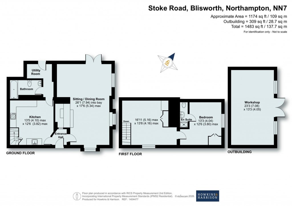 Floorplans For Stoke Road, Blisworth, NN7