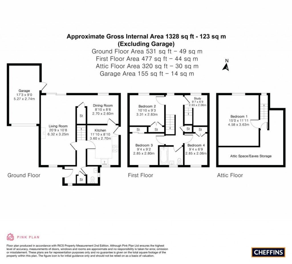Floorplans For Churchfields Drive, Steeple Bumpstead, Haverhill