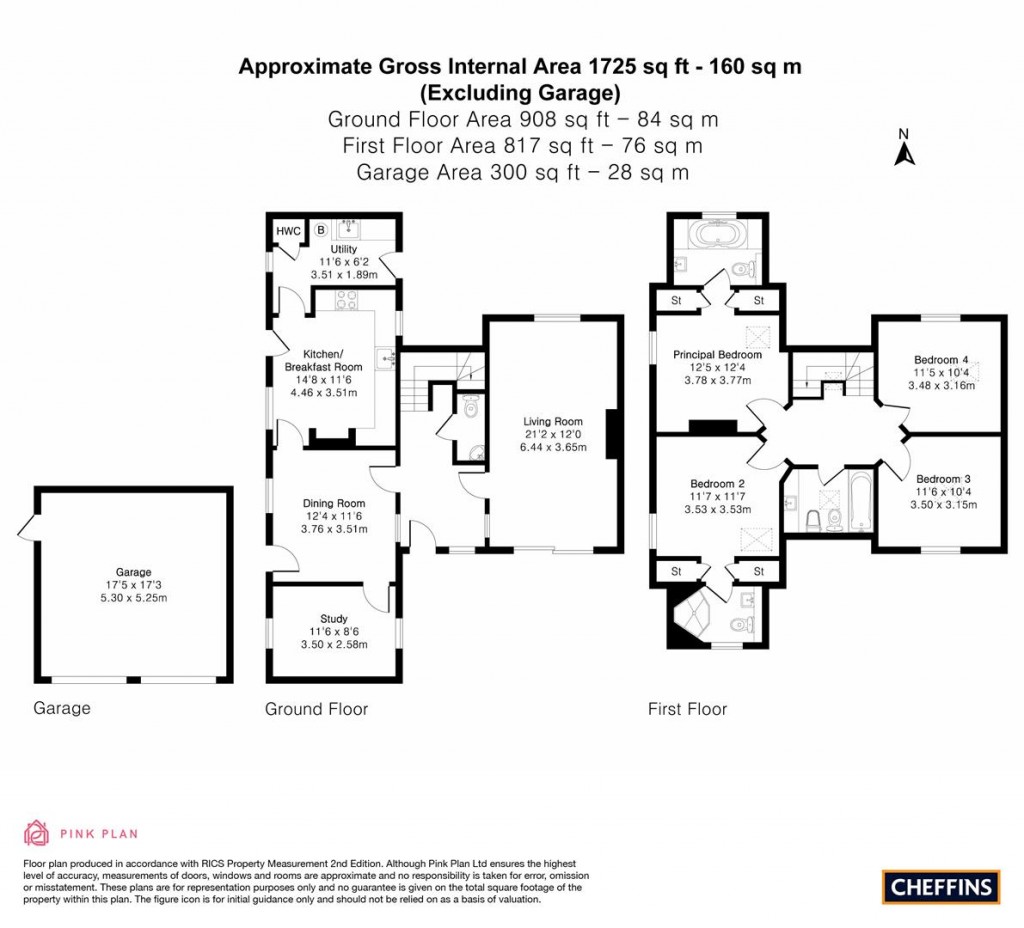 Floorplans For Church Lane, Madingley, Cambridge