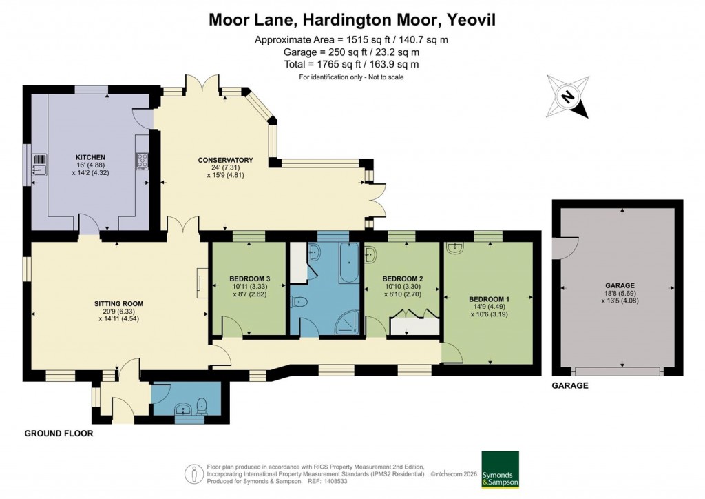 Floorplans For Moor Lane, Hardington Moor, Yeovil