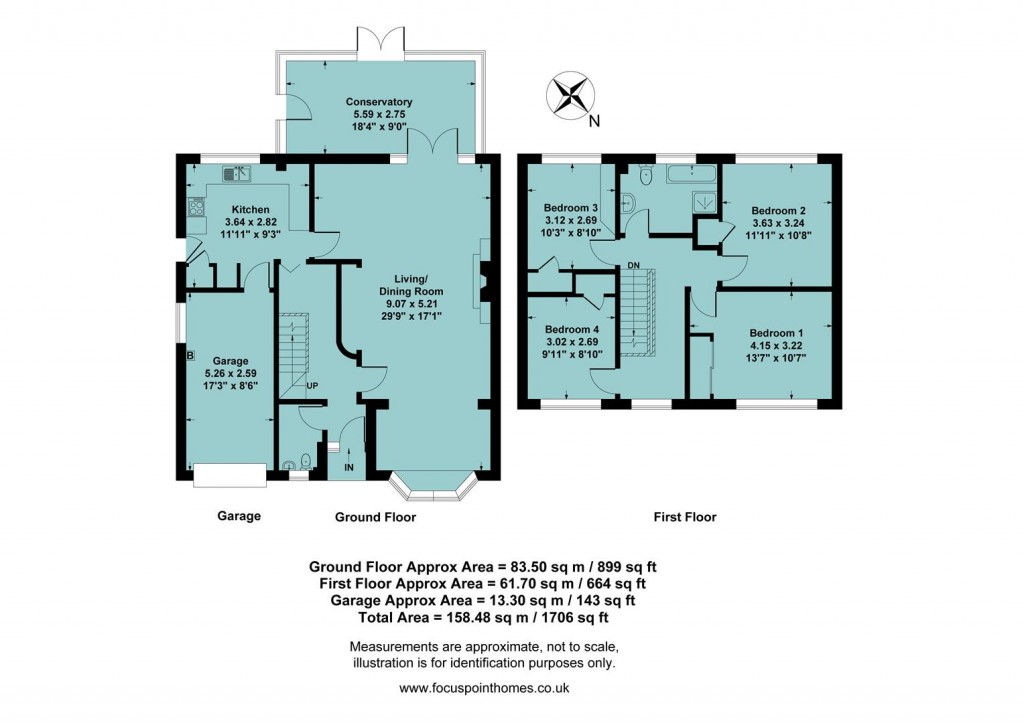 Floorplans For Hazeldene Gardens, Banbury