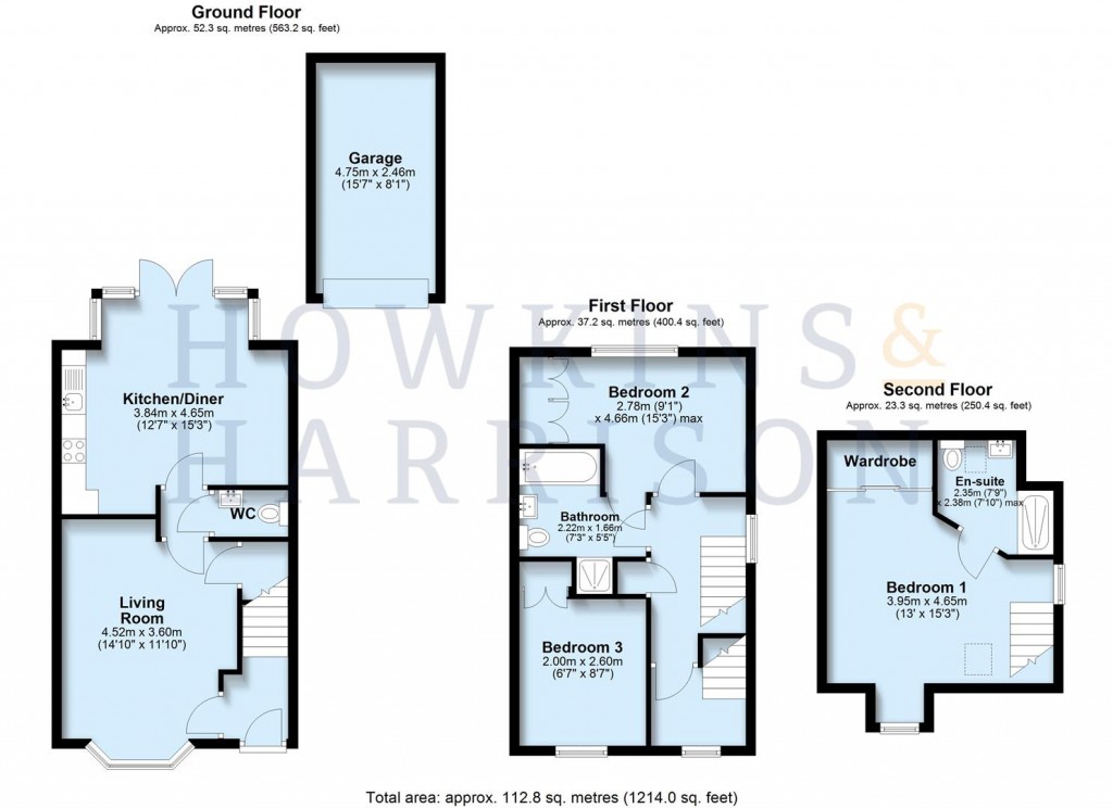 Floorplans For Glade Lane, Ashby-De-La-Zouch, LE65