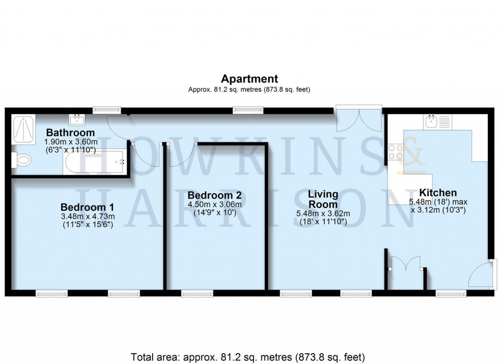 Floorplans For Kilwardby Street, Ashby-De-La-Zouch, LE65