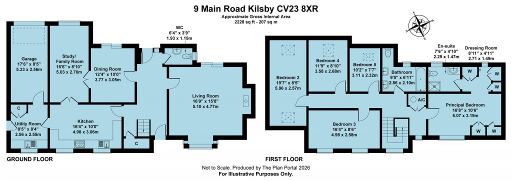 Floorplans For Main Road, Kilsby, Rugby, CV23