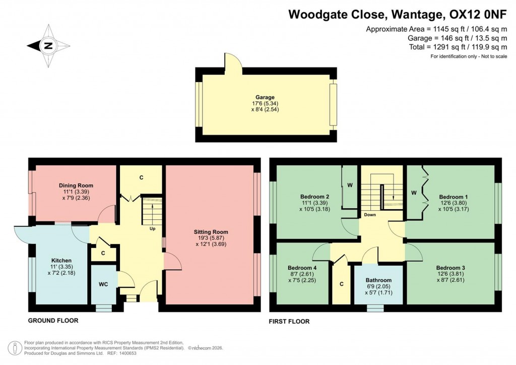 Floorplans For Woodgate Close, Grove, Wantage