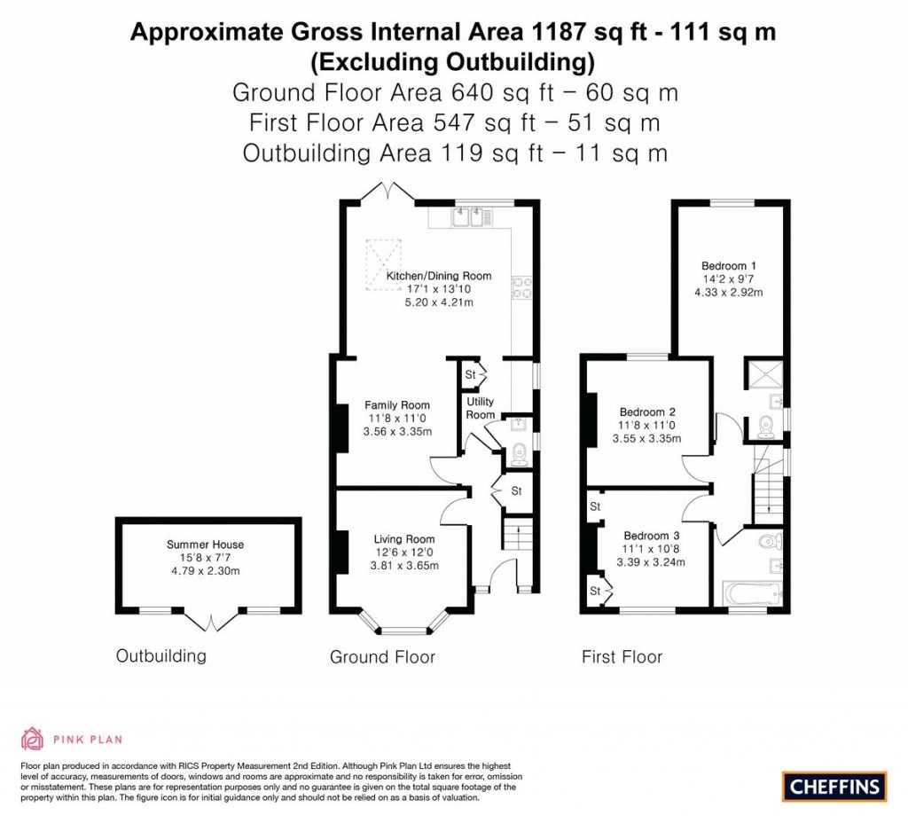 Floorplans For Chesterfield Road, Cambridge