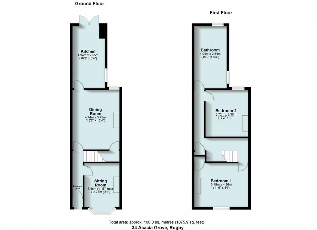 Floorplans For Acacia Grove, Rugby, CV21