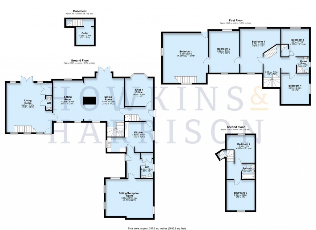 Floorplans For No Mans Heath Lane, Austrey, CV9