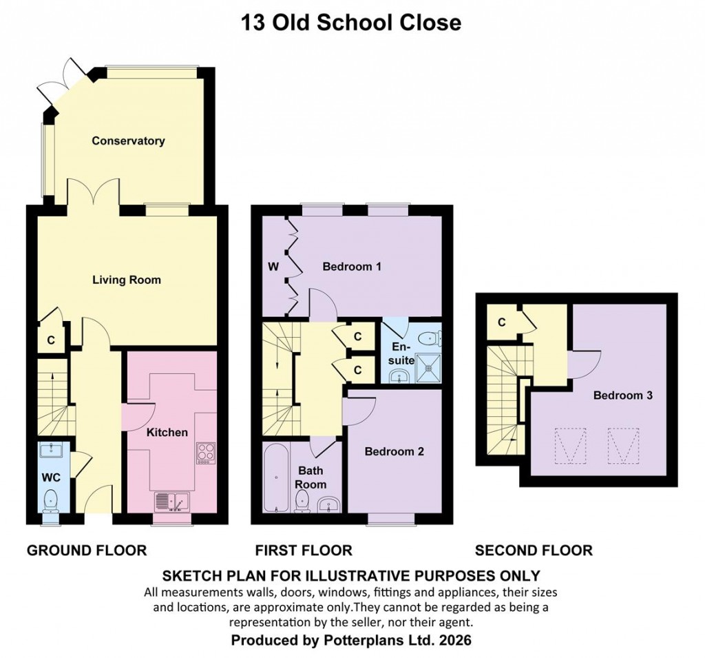 Floorplans For Freshwater, Isle of Wight
