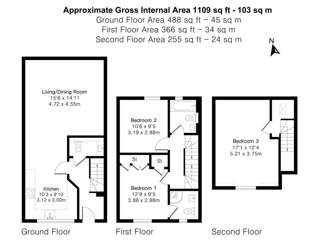 Floorplans For Kinsey Place, Linton, Cambridge
