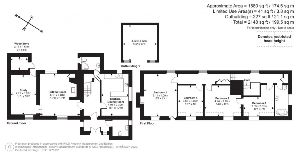 Floorplans For Pethybridge, Lustleigh, Newton Abbot