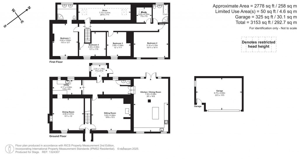 Floorplans For Burdon Lane, Highampton, Beaworthy