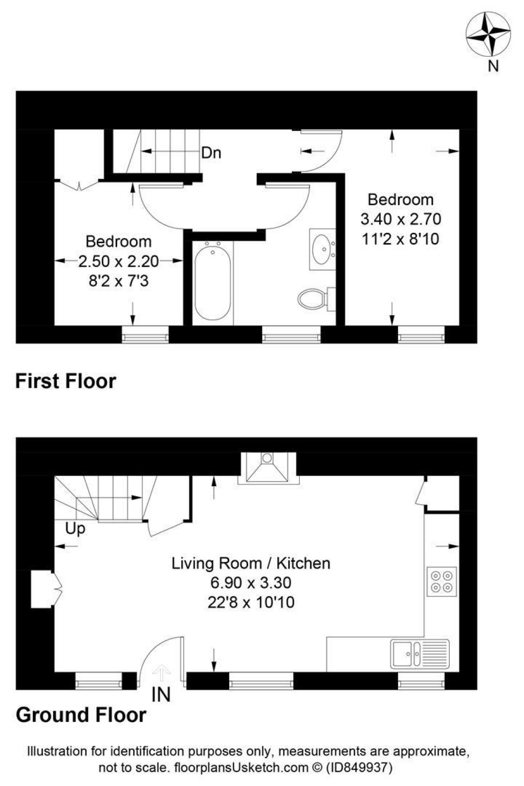 Floorplans For Woodcourt Road, Harbertonford, Totnes