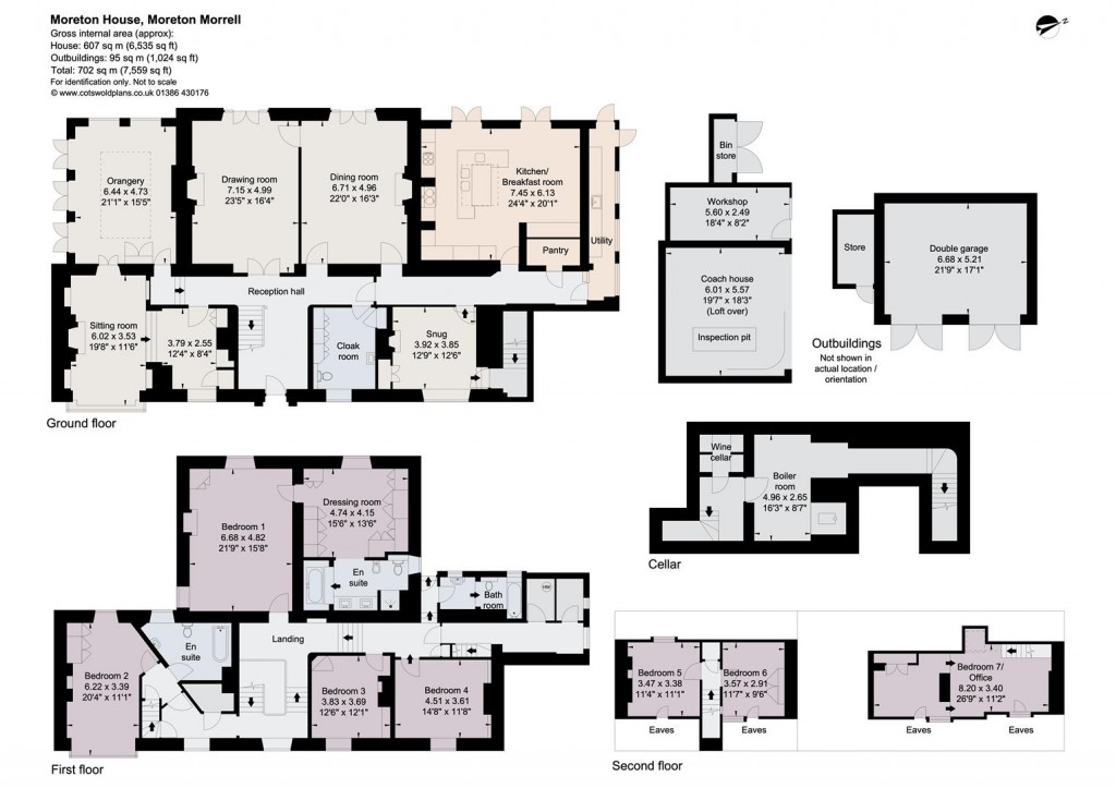 Floorplans For Moreton Morrell, Warwickshire